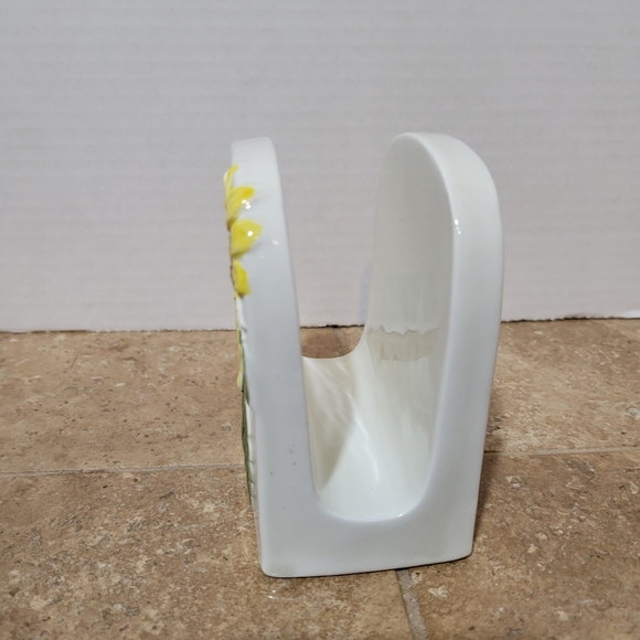 Otagiri Dining Vintage Otagiri Sunflower Ceramic Napkin Holder